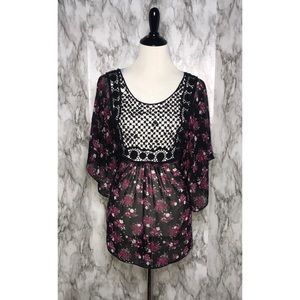 Plus Size Deb Floral Top